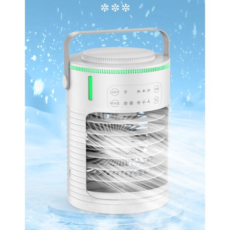 Climatiseur Portable, mini climatiseur à 3 vitesses pour refroidisseur d'air de chambre à coucher, silencieux -16×16×24 (1/5)