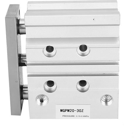Cylindre pneumatique double effet MGPM20X30 à 3 tiges, en alliage d'aluminium, alésage de 20 mm (1/5)
