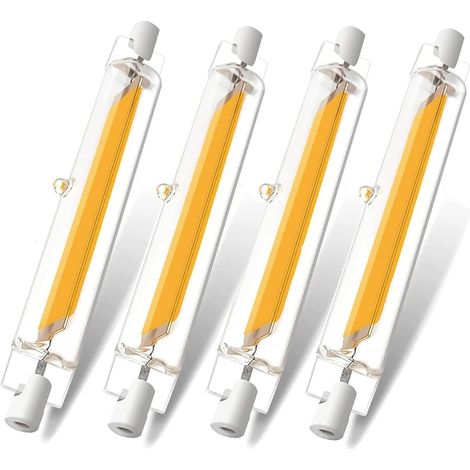 Ampoules R7S LED 78mm Dimmable 10W Blanc Froid 6000K 1000LM LED R7S Équivalent à Lampe Halogène 100W,R7s LedSans Scintillement,Éclairage à Faisceau 360°,4 Pièces (1/5)