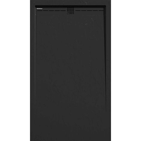 Receveur de douche Noir, finition Ardoise Stone CACH, grille de couleur - 160 x 90 cm (1/4)