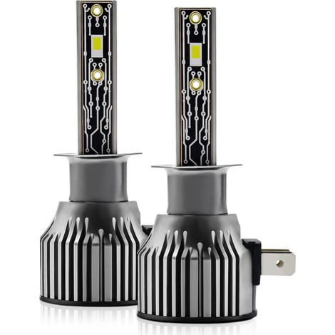 Bombillas LED H1 para faros de coche, impermeables IP68, 6500K, 120W, 12000LM, paquete de 2 (1/5)