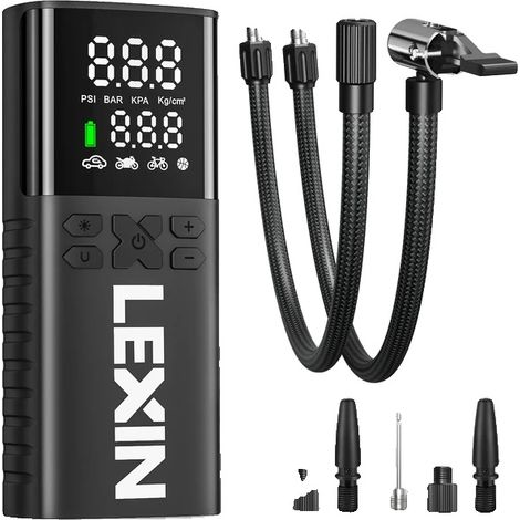 Compressore per pneumatici, 150 PSI, modalità intelligenti, LEXIN P4-a (1/2)