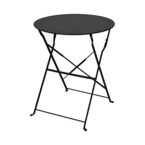 Table Bistrot Pliante Merida Ø60cm En Acier Graphite