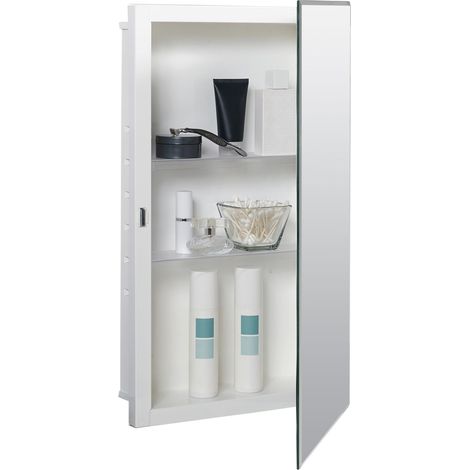 Armoire à Pharmacie biseautée en Acier avec Miroir (1/5)