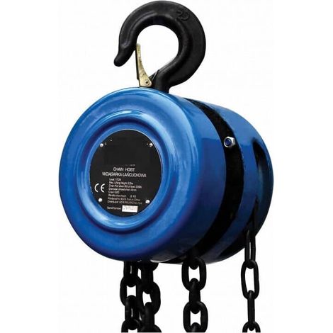 PARANCO A CATENA 1 TONNELLATA ARGANO VERRICELLO SOLLEVATORE 1000 Kg 2,5 MT H25SA