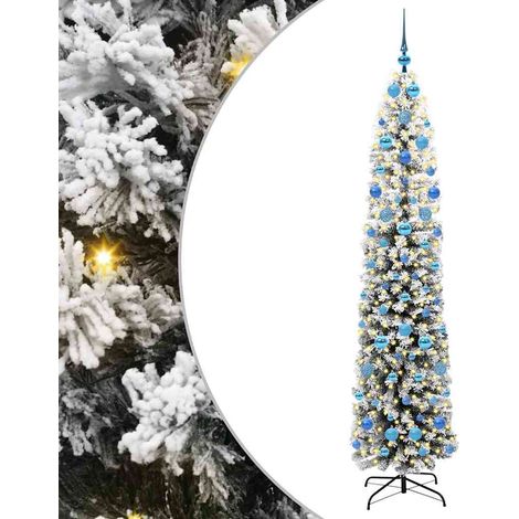 Árbol de Navidad artificial Verde 210 cm PVC, Acero y Plástico vidaXL