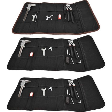 Borsa portaoggetti con ruote S8 – Multifunzionale – Elettricista – Kit di riparazione – Maniglia – Nera