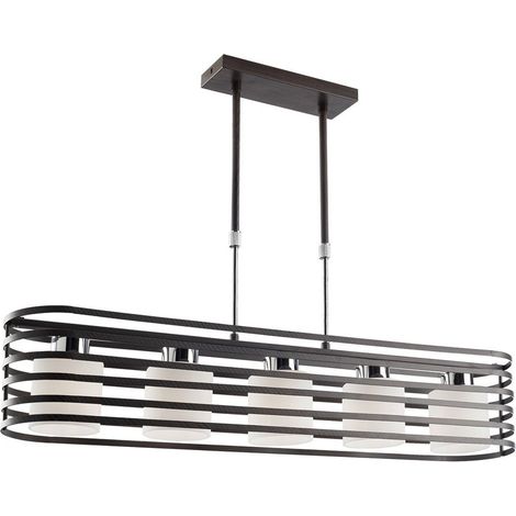 Cellule/2 Lampe elliptique Wengue 5 LED E27 Max 40W (1/3)