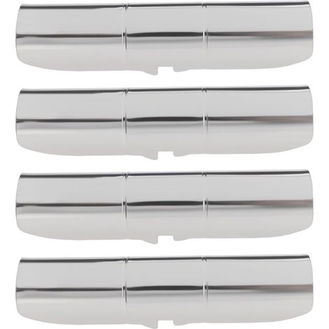 Set mit 4 Edelstahl-Gardinenstangenverbindern für Innengardinenstangen, kompatibel mit Hallis Hudson 25–28 mm, 110 x 25 x 0,5 mm (1/5)