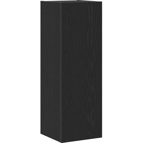 Maison Exclusive - Mobile TV da Parete Rovere Nero 30,5 x 30 x 90 cm