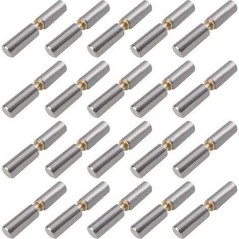 Charnières soudées en acier 20 x 10 x 60 mm pour portes battantes métalliques (1/5)
