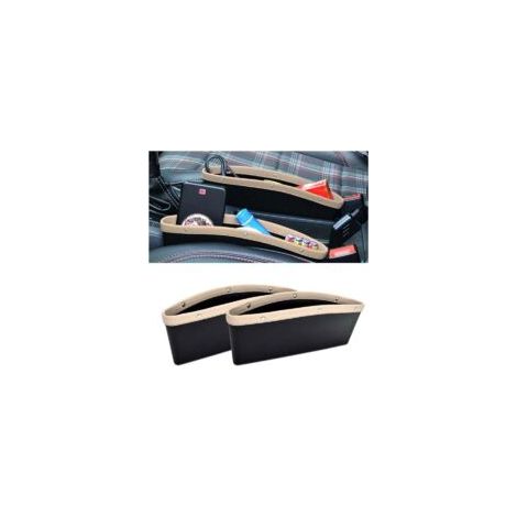 Adecuadas para cajas de almacenamiento en el espacio entre los asientos del coche, las bolsas de almacenamiento ajustables llenan el espacio lateral del asiento para guardar objetos, lo que ayuda a re