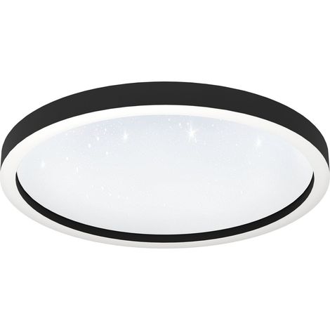 EGLO - Montemorelos-Z loft lamp black w/crystal effect Ø57 - RGB + TW - Zigbee, Bluetooth