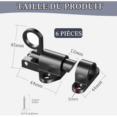 Poignée de Fenêtre, Poignée Fenetre en Aluminium, Poignee Porte Bloque Fenetre pour Sécurité Enfant, Maison Portes Placards Fenêtres (1/4)