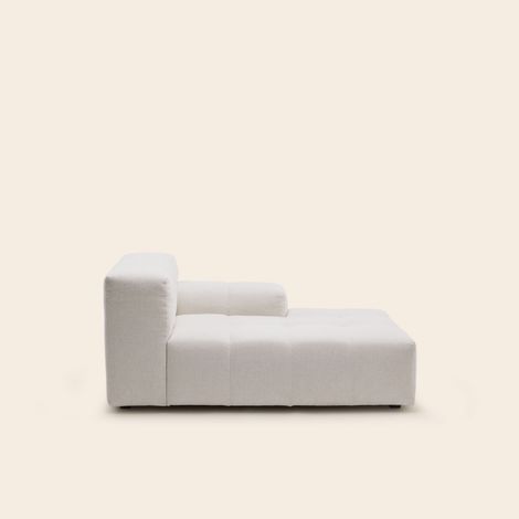 Méridienne modulable D en Effet capitonné tissu texturé Glory UBERTO (1/4)