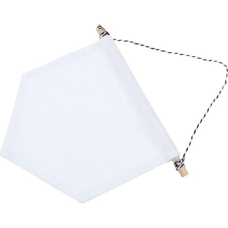 Wall Triangle Flag Style Pennant Banner Display Pendant Badge Flag (White S) (1/5)
