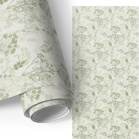 Klebefolie für Möbel - Möbelfolie - Selbstklebende - für Küche - Küchenfronten - Küchenschränke - Botanisches Kunstwerk 50x100 cm
