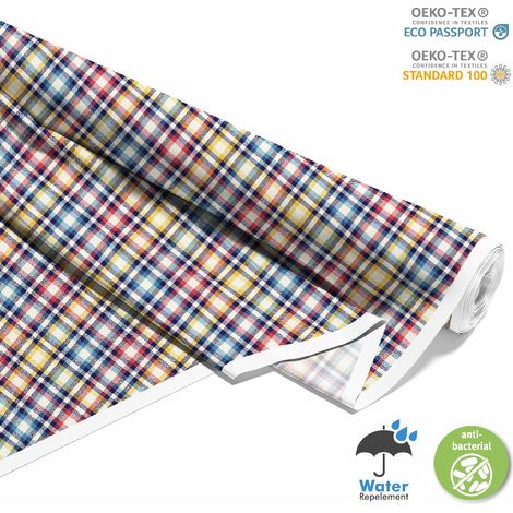 TESSUTI DECORATIVI PER ESTERNI OXFORD - Motivo a quadri 6 I DX338 (1/5)