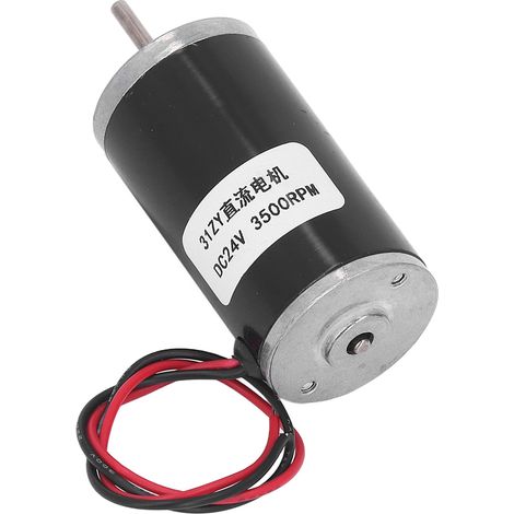 Moteur à engrenages CC autobloquant, boîtier en aluminium, bobine en laiton, puissant moteur à réduction de puissance, 24 V CC, 3500 tr/min (1/5)
