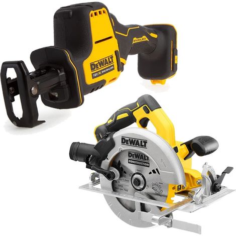 Dewalt DCS369N 18v XR Compact Brushless Reciprocating Saw & DCS570N Circular Saw (1/4)