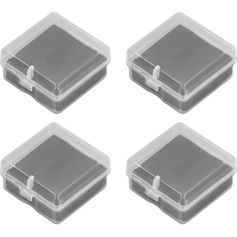 10 Stück 4x4x2cm Lampenfassung Aufbewahrungsbox Tragbare Schmuckaufbewahrungsbox Kleinteile Medikamentenbehälter (1/5)