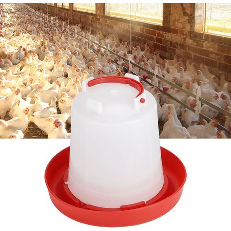 Lot de 10 abreuvoirs automatiques pour poules et volailles, avec distributeurs de nourriture et seaux d'eau – Matériel agricole (1/5)