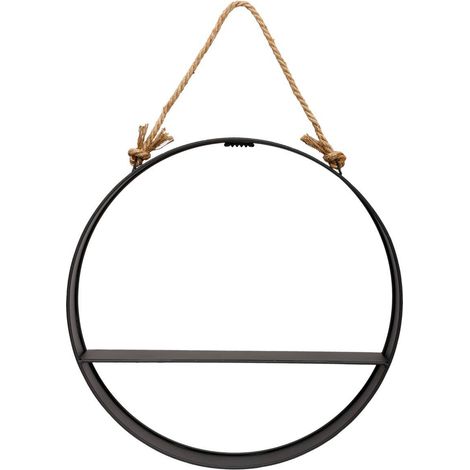 Mensola da parete moderna nera D55cm - Atmosphera créateur d'intérieur