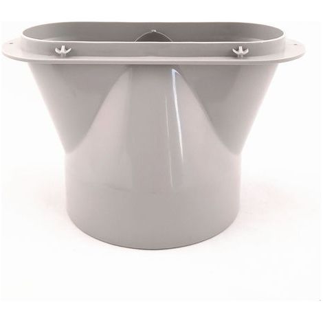 Raccord rond vers plat de 13 cm, adaptateur pour tuyau d'évacuation de climatiseur portable, raccord plat pour tuyau d'évacuation d'air frais (1/5)