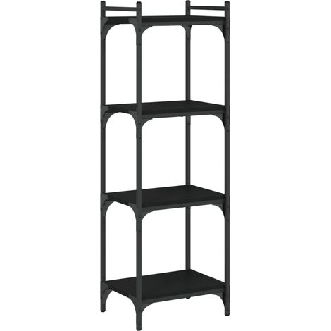 Maison Exclusive - Bücherregal 4 Böden Schwarz 40x30x120 cm Holzw