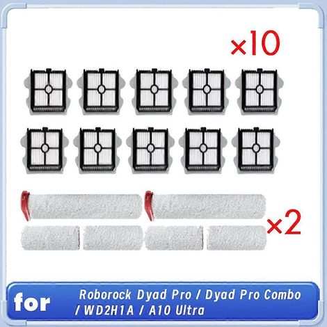 Accessoires pour aspirateurs robots Roborock Dyad Pro / Dyad Pro Combo / WD2H1A / A10 Ultra : brosse principale et filtres (1/5)