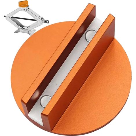 Adaptateur de cric à souder par pincement, Coussinet de cric Fendu Adaptateur de de cric magnétique en aluminium, adaptateur de Rail de cadre de soudure (1/5)