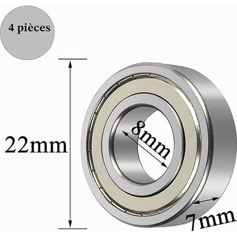 Ball Bearings 608ZZ Speed Bearings (1/4)