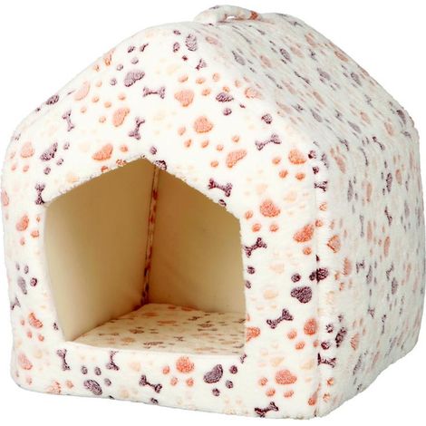 Kuschelhöhle Lingo 40 45 40 cm, weiß/beige