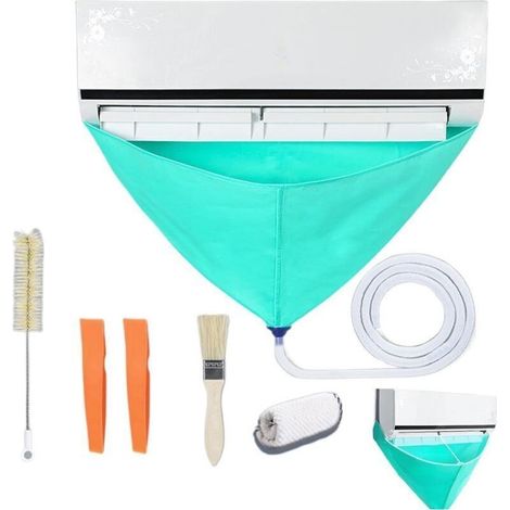 Housse De Nettoyage Pour Climatiseur Divisé, Kit De Housse De Nettoyage Pour Climatiseur, Nettoyeur De Climatisation Mural, Sac De Service De Lavage De Climatisation Divisée, Sac De Protection Étanche (1/4)