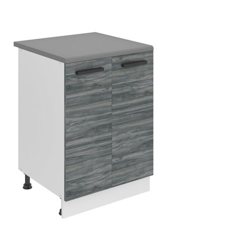 BELINI Meuble Cuisine Bas avec Plan de Travail SD18 I Meubles de Cuisine - Taille: 51,6 x 60 x 85 cm I Petit Meuble Cuisine - 2 Portes I Couleur : chêne Glamour (1/5)
