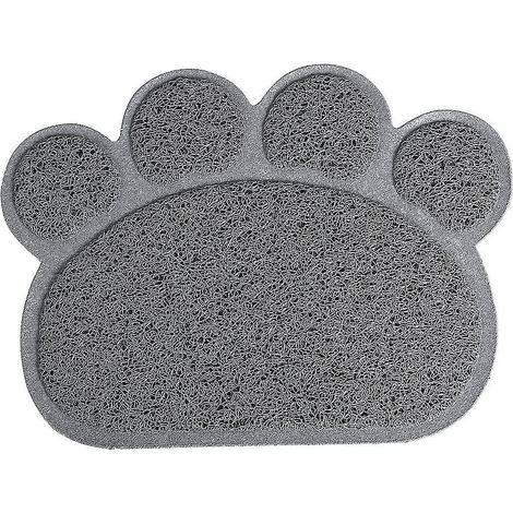 Tapis de litière pour chat en forme de patte