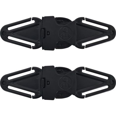 XEPHO Lot de 2 ceintures de sécurité pour enfants, clip de ceinture de sécurité pour siège auto, sangle à clip, rallonge de ceinture de sécurité, protection de boucle pour siège enfant