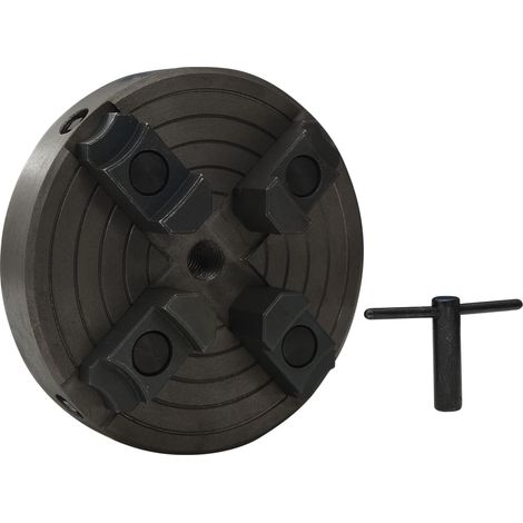 vidaXL Holzspannfutter mit 4 Backen M18 Verbindung, Schwarz, 150x63 mm