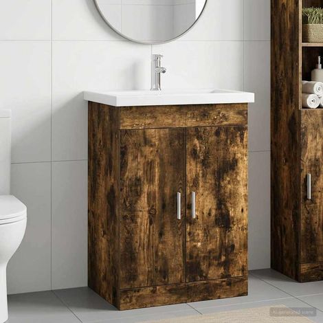 Juego de muebles de baño Roble Ahumado 61 x 40 x 84,5 cm