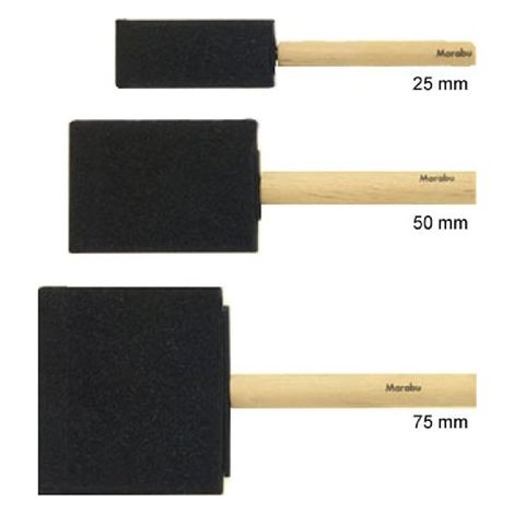 MARABU PINCEAU EN MOUSSE TAILLE 25 MM 017000025