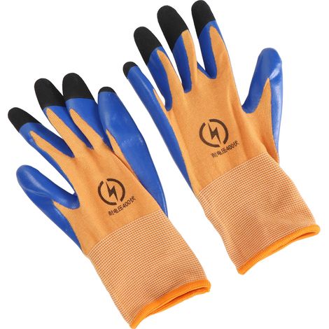 Gant isolant électrique 400 V, antidérapant, à basse tension et résistant aux écrans tactiles, pour la maintenance des instruments et appareils d'instrumentation. (1/5)