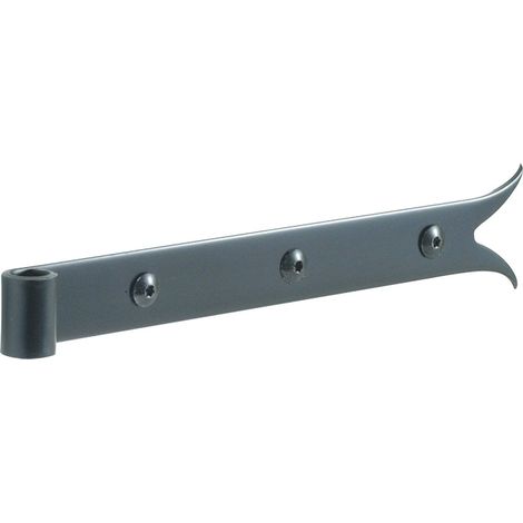 Torbel – Penture de porte en acier noir 700 mm – Traitement phorétique – Résistance à la corrosion – Pour bois dur et teck