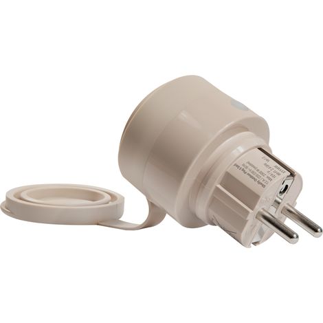 SHELLY PLUG D'EXTÉRIEUR S GEN3, WI-FI ET BLUETOOTH SMART PLUG POUR L'EXTÉRIEUR, IP44, PREND EN CHARGE MATTER, 12 A (2500 W), ÉCL