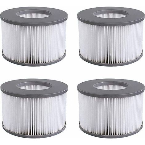 Lot de 4 Cartouches filtrantes de Rechange, pour Les mspa, Les Spa Chauds et piscines gonflables, Convient aux modèles de Filtre à partir de 2020 (1/4)
