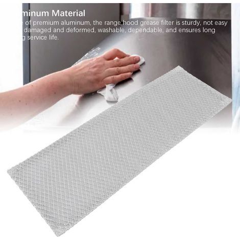 Filter for aluminum hood S99010370 compatible Broan/Nutone – 430 x 150 mm (1/4)