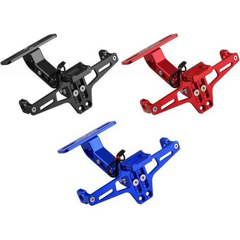Support Plaque Immatriculation LED - Universel Moto - Compatible MT01 MT03 MT07 MT09 T-max 500 T-max 530 FZ6 FZ8 R1 R3 R7 - 1 Pièce (1/5)