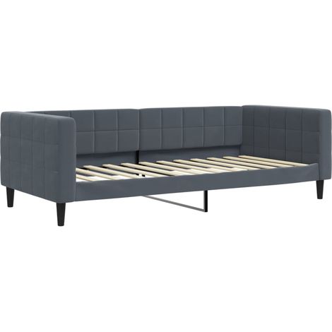 Maison Exclusive - Letto da Giorno Grigio Scuro 90x200 cm in Velluto (1/5)
