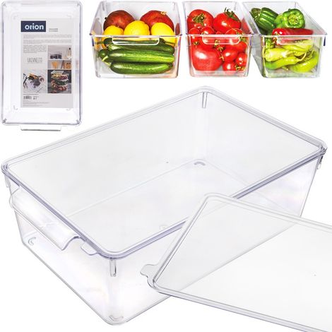 Contenitore organizer per frigorifero con coperchio per spezie e prodotti alimentari 32,5x20x10,5cm ORION 731634 (1/5)