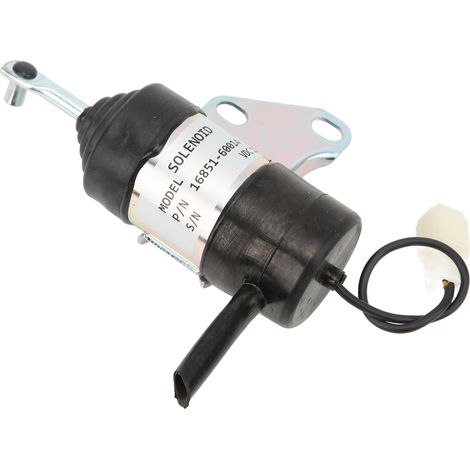Électrovanne de coupure de carburant en alliage d'aluminium 12 V CC, compatible avec les modèles Kubota RTV900T, RTV900R, B7410D et BX1500D. (1/5)
