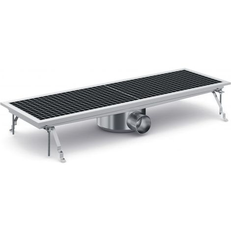 Caniveau de Sol pour Cuisine Professionnelle 927 - Sortie Horizontale - Combisteel